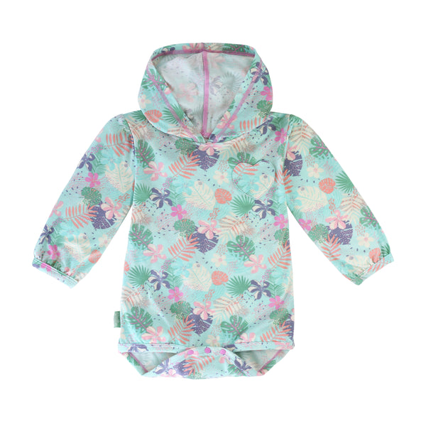 Baby Girl's Hooded Onesie | Certified UPF 50+ – UV Skinz®
