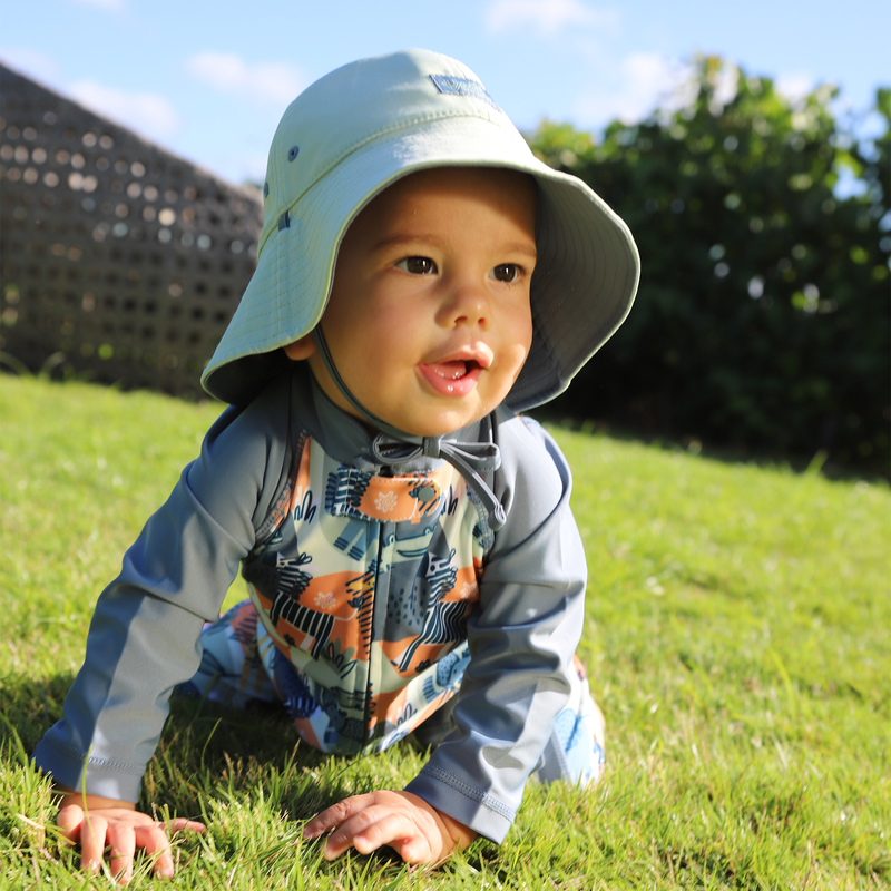 front of baby boys sun and swim suit|animal-kingdom