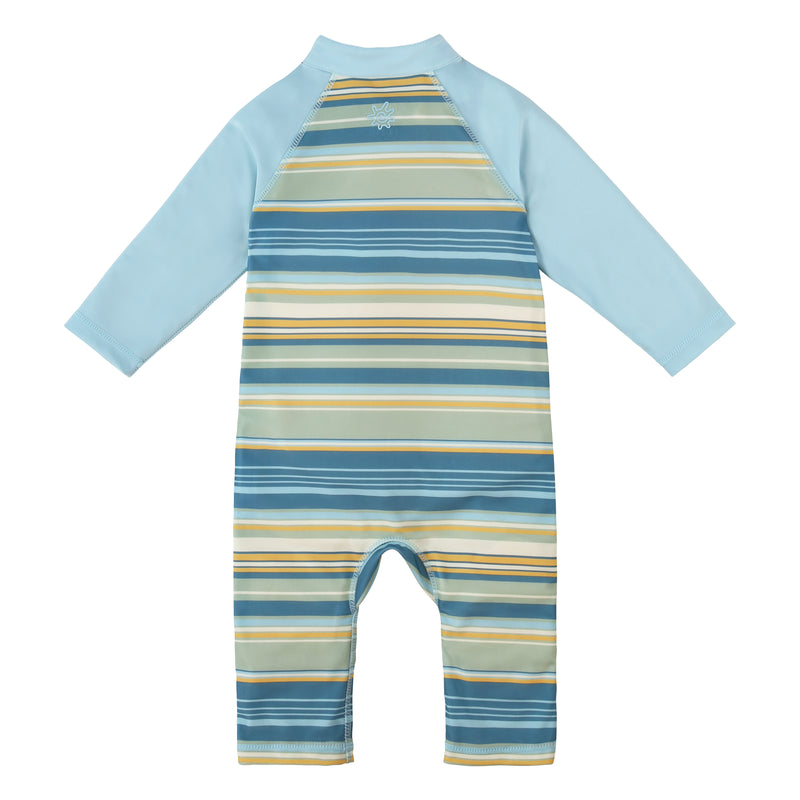 back of baby boys sun and swim suit|pinecrest-stripe