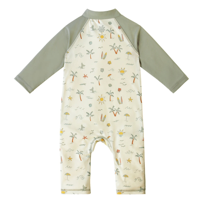 back of baby boys sun and swim suit|tropical-trip