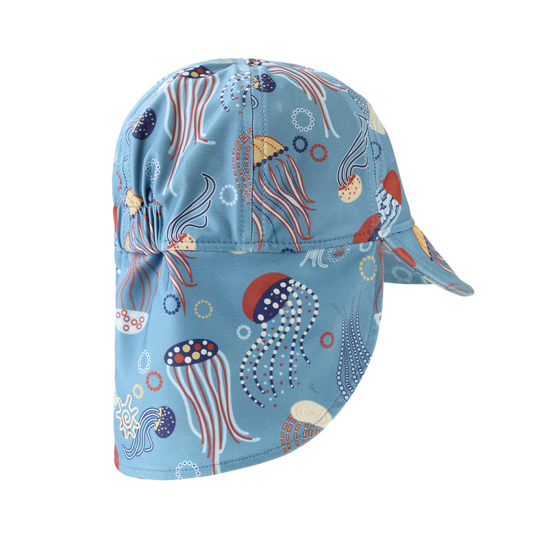Baby Boy's Swim Hat with Neck Flap