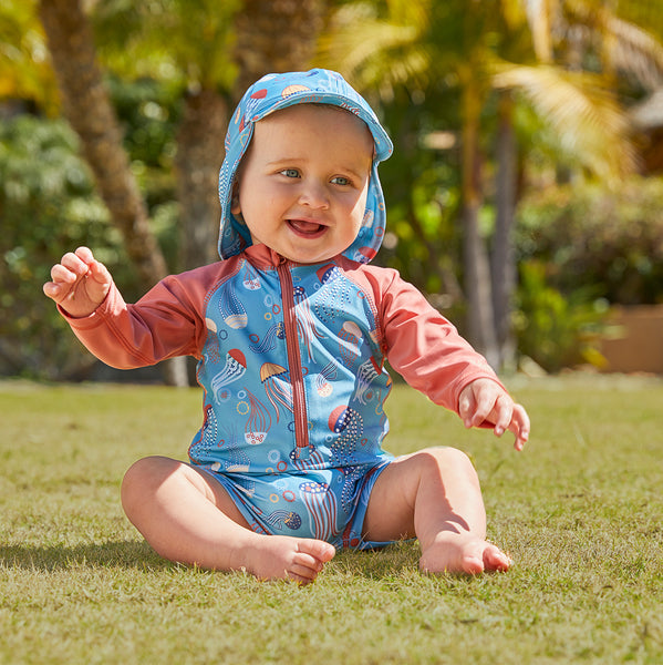 Baby Boy's Swim Hat with Neck Flap | Certified UPF 50+ – UV Skinz®