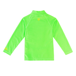 Kids Safety Yellow Swim Shirt | Shark Youth Long Sleeve Sun Shirt Small / Safety Yellow