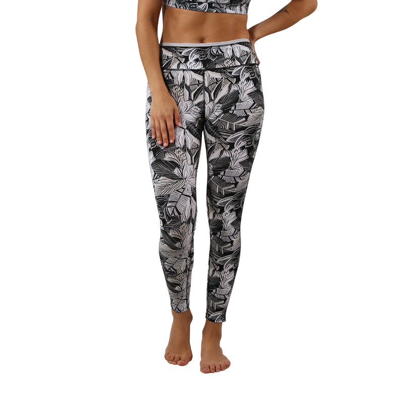 women's upf 50 active sport swim tights|woodblock-tropics