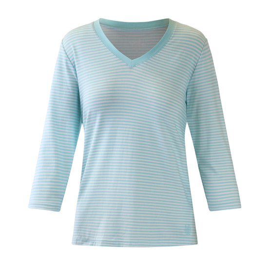 Women's 3/4 V-Neck Swim Shirt  Certified UPF 50+ – UV Skinz®