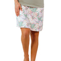 women's knee length travel skort|aurora-bloom