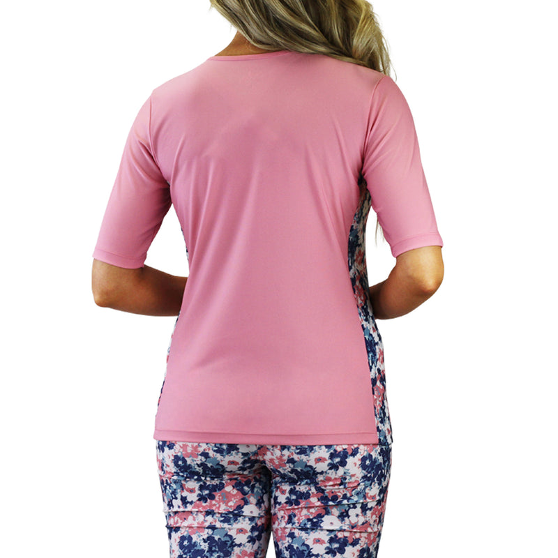  Tournesol Womens Swim Shirt Short Sleeve Sun Protection Rash  Guard Swim Tee UPF 50+ UV Swim Top