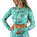 Women's Active Swim Shrug in Canopy Breeze|canopy-breeze