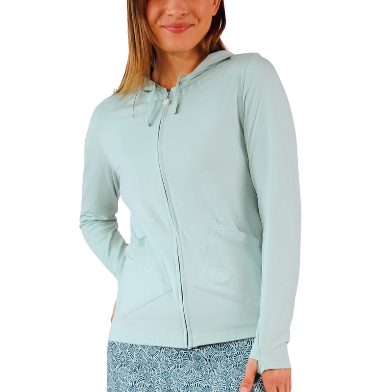 women's hooded everyday jacket in dewdrop|dewdrop