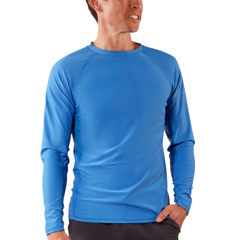 men's long sleeve crew swim shirt in belize|belize