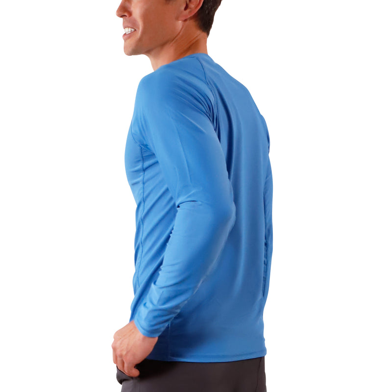 men's long sleeve crew swim shirt in belize|belize