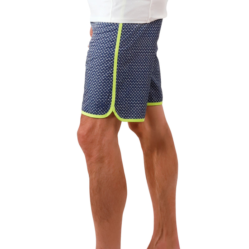 men's board shorts in dark navy zigzag|dark-navy-zigzag