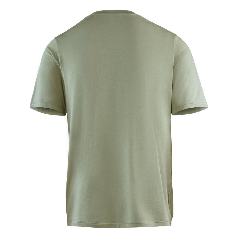 back view of men's short sleeve everyday tee|lily-pad