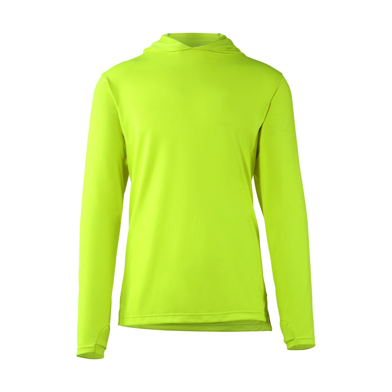 mens workwear sun performance hoodie in neon yellow|neon-yellow