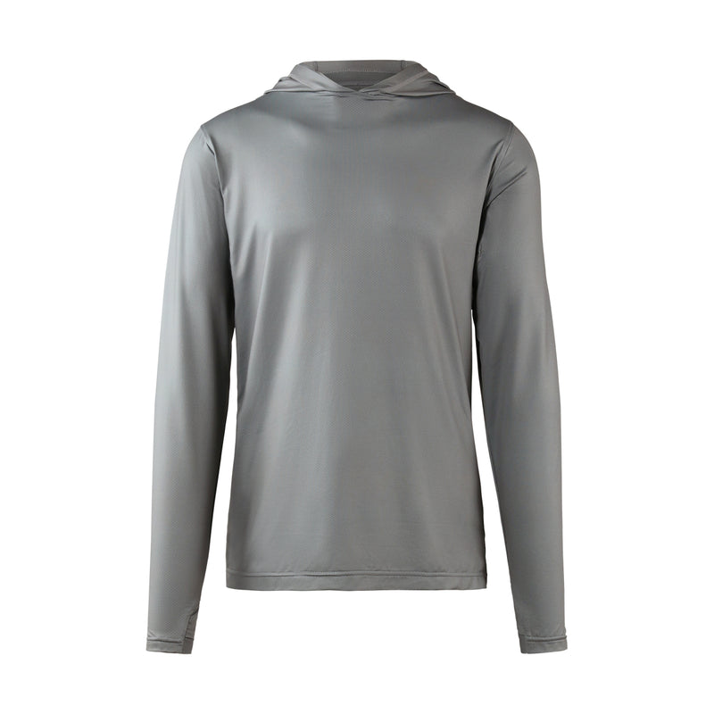 mens workwear sun performance hoodie in grey|grey