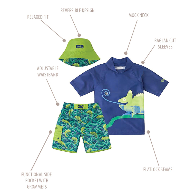 Boy's 3PC Sun & Swim Set