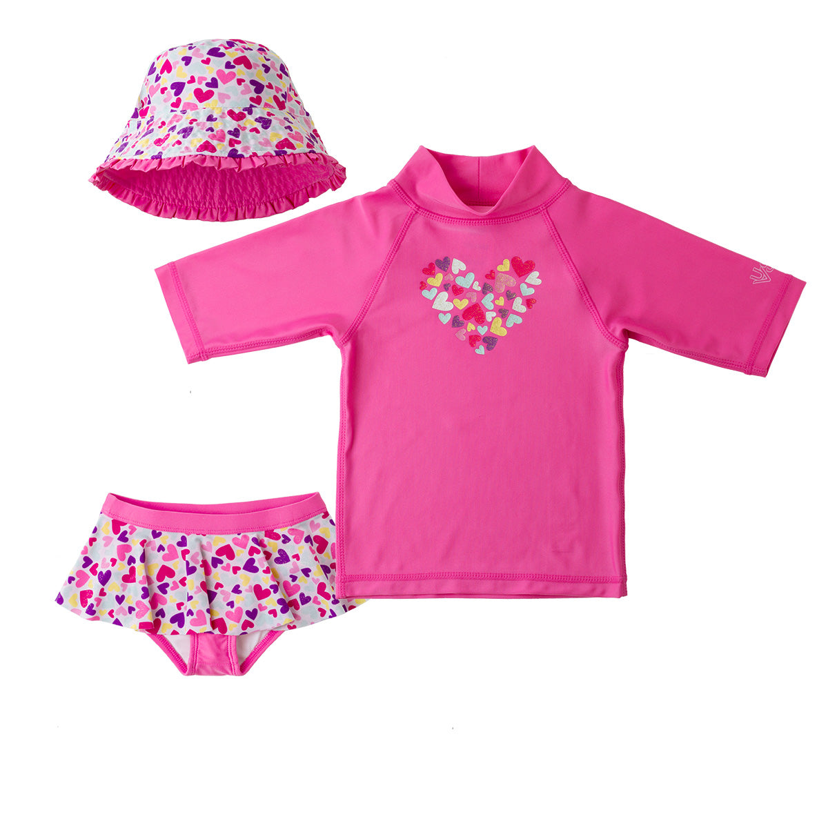 Girl's 3-Piece Matching Swimsuit Set | Certified UPF 50+ – UV Skinz®