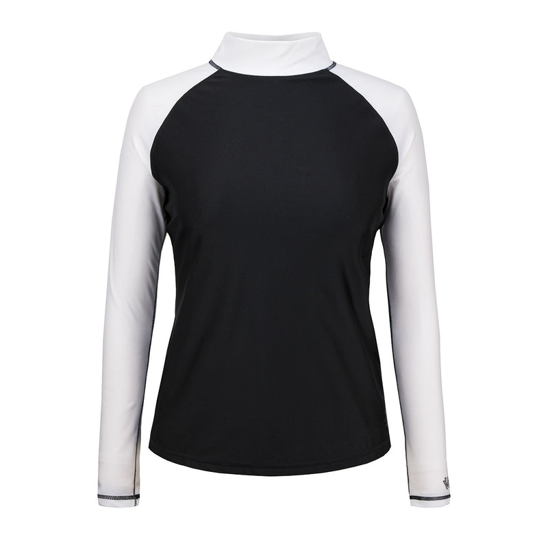 Second Skin Eco Friendly Rash Guard For Women With +50 UPF in Navy  Geoluminescence