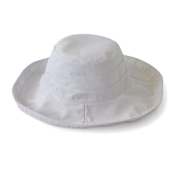 Scala Women's Cotton Big Brim Hat with Inner Drawstring & UPF 50+