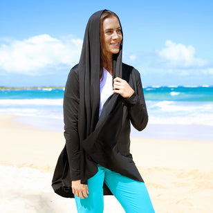 UV SKINZ Women's Hooded Resort Wrap with UPF 50+ Sun Protection – Sun  Shawl, Travel Wrap, Sun Coverups for Women