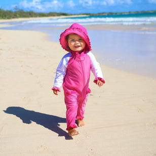 Baby girl sun protection swimsuit online